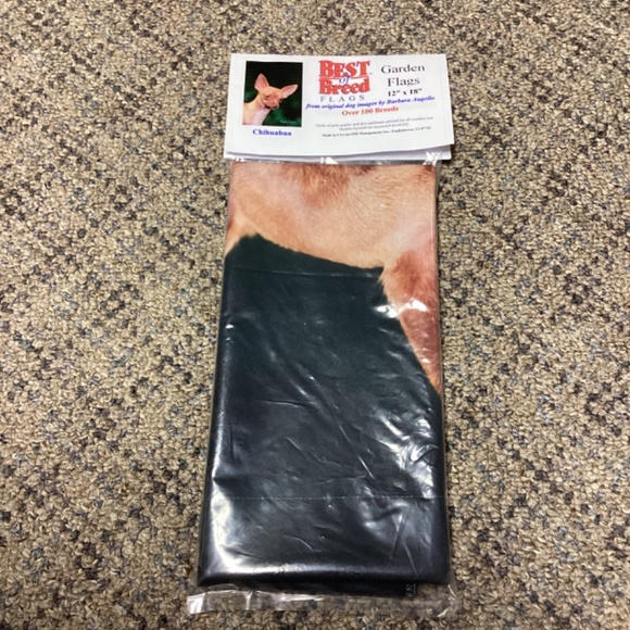 Garden Flag Best of Breed Chihuahua by Barbara Augello  Size 12” x 18” NEW - Picture 3 of 10